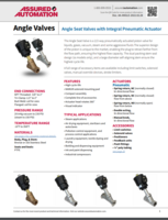 ASSURED ANGLE VALVE CATALOG ANGLE SEAT VALVES WITH INTEGRAL PNEUMATIC ACTUATOR